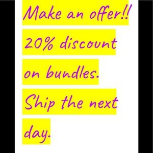 Cleaning out closet. Everything must go.